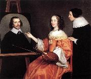 Margareta Maria de Roodere and Her Parents sg HONTHORST, Gerrit van